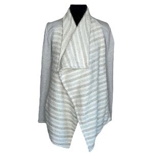 Lucky Brand Wool Blend Striped Knit Cardigan Sweater Size XS